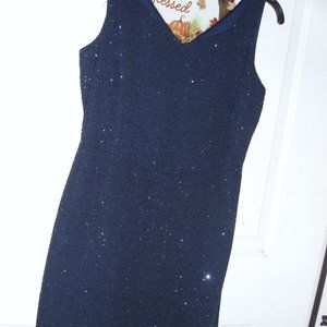 dark blue sparkly dress size 8p